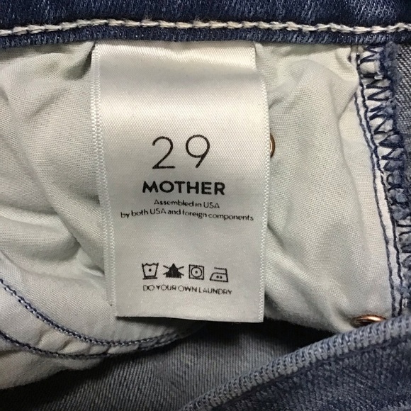 MOTHER The Stunner Ankle Fray in Field of Dreams Size 29. - Picture 11 of 12